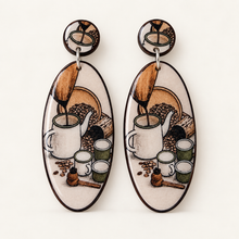 Load image into Gallery viewer, "Koule Kafe" Earrings