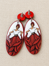 Load image into Gallery viewer, "Danse" Earrings - Red
