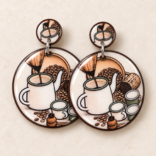 Load image into Gallery viewer, "Koule Kafe" Earrings