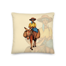 Load image into Gallery viewer, Bourik Pillow - Brown & Beige