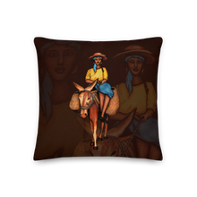 Load image into Gallery viewer, Bourik Pillow - Brown & Beige