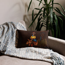 Load image into Gallery viewer, Bourik Pillow - Brown & Beige