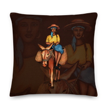 Load image into Gallery viewer, Bourik Pillow - Brown & Beige