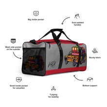 Load image into Gallery viewer, TapTap - Red & Gray Duffel bag