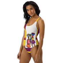 Load image into Gallery viewer, 3 Machann Stripe One-Piece Swimsuit