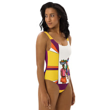 Load image into Gallery viewer, 3 Machann Stripe One-Piece Swimsuit