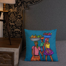 Load image into Gallery viewer, 3 Machann Pillow - Yellow & Blue
