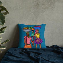 Load image into Gallery viewer, 3 Machann Pillow - Yellow & Blue