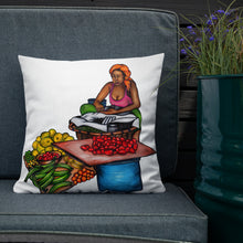Load image into Gallery viewer, Kale Pwa Pillow - Orange/White