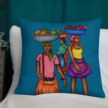Load image into Gallery viewer, 3 Machann Pillow - Yellow & Blue