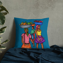 Load image into Gallery viewer, 3 Machann Pillow - Yellow & Blue