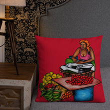 Load image into Gallery viewer, Kale Pwa Pillow - Red