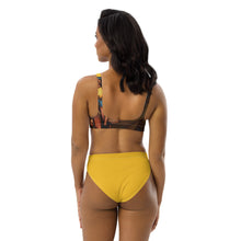 Load image into Gallery viewer, Bourik - High-Waisted Bikini - Yellow & Brown