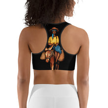 Load image into Gallery viewer, Bourik - Black Sports bra