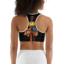 Load image into Gallery viewer, Bourik - Black Sports bra