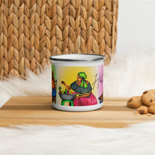 Load image into Gallery viewer, Fanm Lakay Enamel Mug