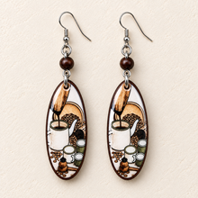 Load image into Gallery viewer, "Koule Kafe" Earrings
