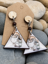Load image into Gallery viewer, "Koule Kafe" Earrings

