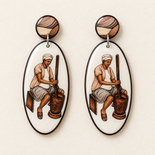 Load image into Gallery viewer, "Pile Kafe" Earrings
