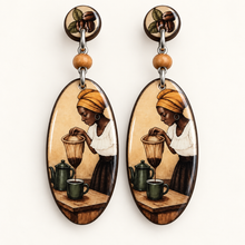 Load image into Gallery viewer, "Kafe Karayib" Earrings
