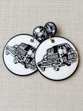 Load image into Gallery viewer, "Tap-Tap" Earrings - Black &amp; White
