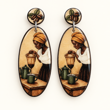 Load image into Gallery viewer, "Kafe Karayib" Earrings
