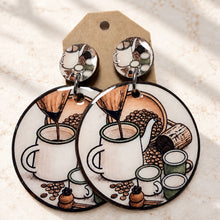 Load image into Gallery viewer, "Koule Kafe" Earrings
