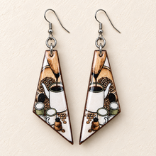 Load image into Gallery viewer, "Koule Kafe" Earrings
