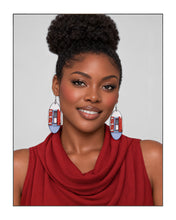 Load image into Gallery viewer, "Jalouzi" Earrings (Red)
