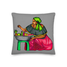 Load image into Gallery viewer, Madan Sara Pillow - Yellow &amp; Grey
