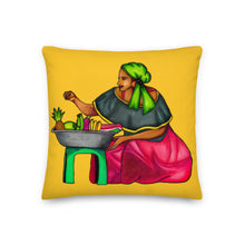 Load image into Gallery viewer, Madan Sara Pillow - Yellow &amp; Grey
