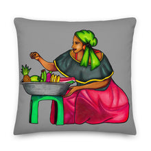 Load image into Gallery viewer, Madan Sara Pillow - Yellow &amp; Grey

