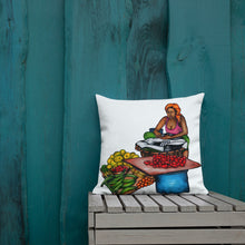 Load image into Gallery viewer, Kale Pwa Pillow - Orange/White
