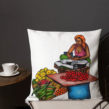 Load image into Gallery viewer, Kale Pwa Pillow - Orange/White
