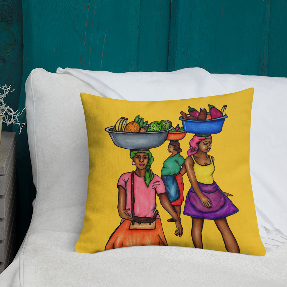 3 Machann Pillow - Yellow