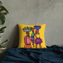 Load image into Gallery viewer, 3 Machann Pillow - Yellow &amp; Blue
