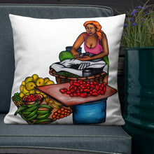Load image into Gallery viewer, Kale Pwa Pillow - Orange/White
