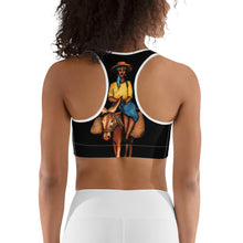 Load image into Gallery viewer, Bourik - Black Sports bra
