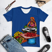Load image into Gallery viewer, Kale Pwa - Women&#39;s T-shirt - Blue
